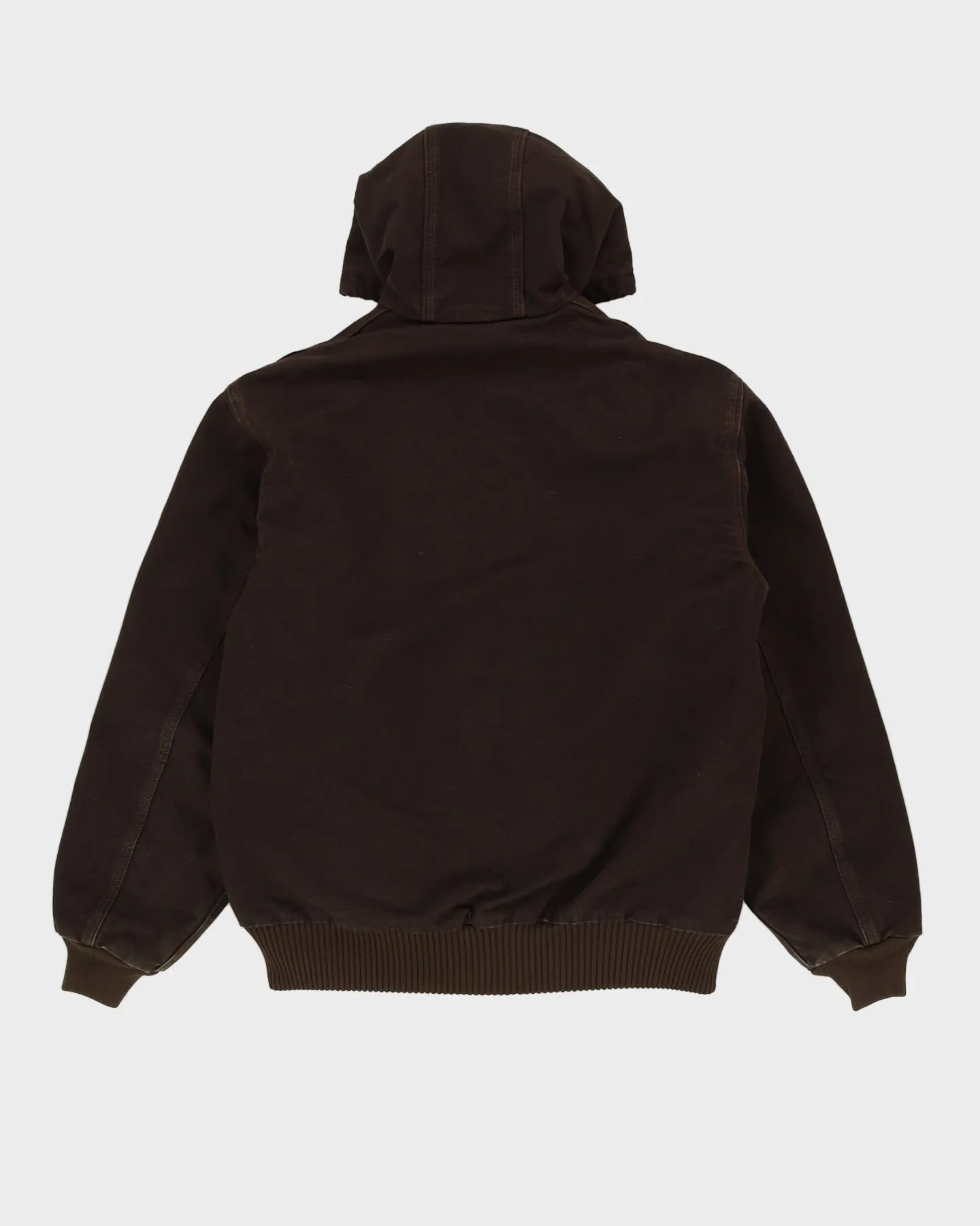 00s Carhartt Brown Workwear Hooded Jacket - M