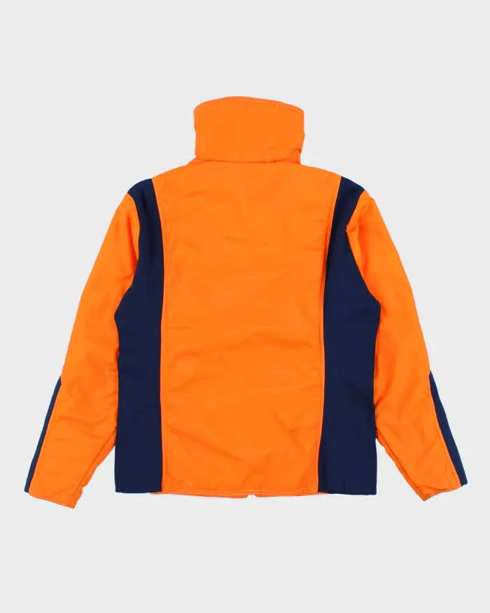 80s Vintage Men's Orange Ski Jacket - M