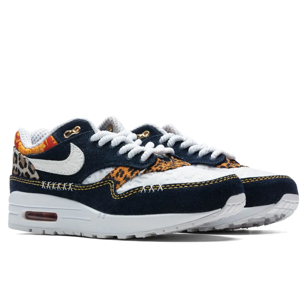 Air Max 1 PRM - Medium Blue/University Gold