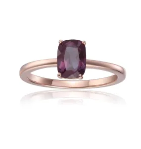 Alexandrite Cushion Solitaire Ring