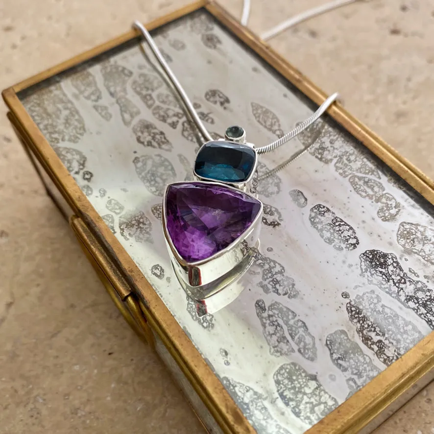 Amethyst & Topaz Necklace - Amrita