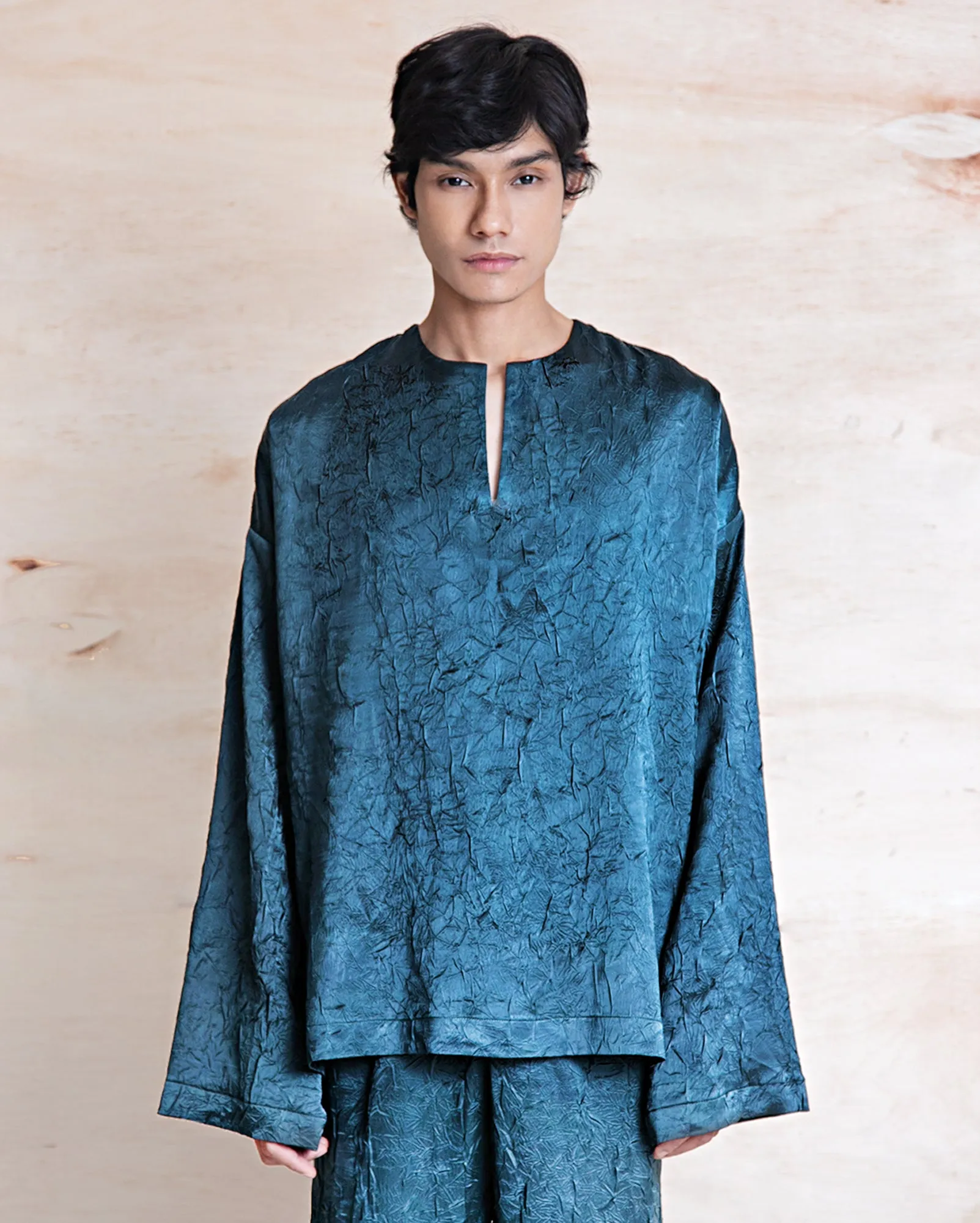 Baju Melayu Kedut (Teal)