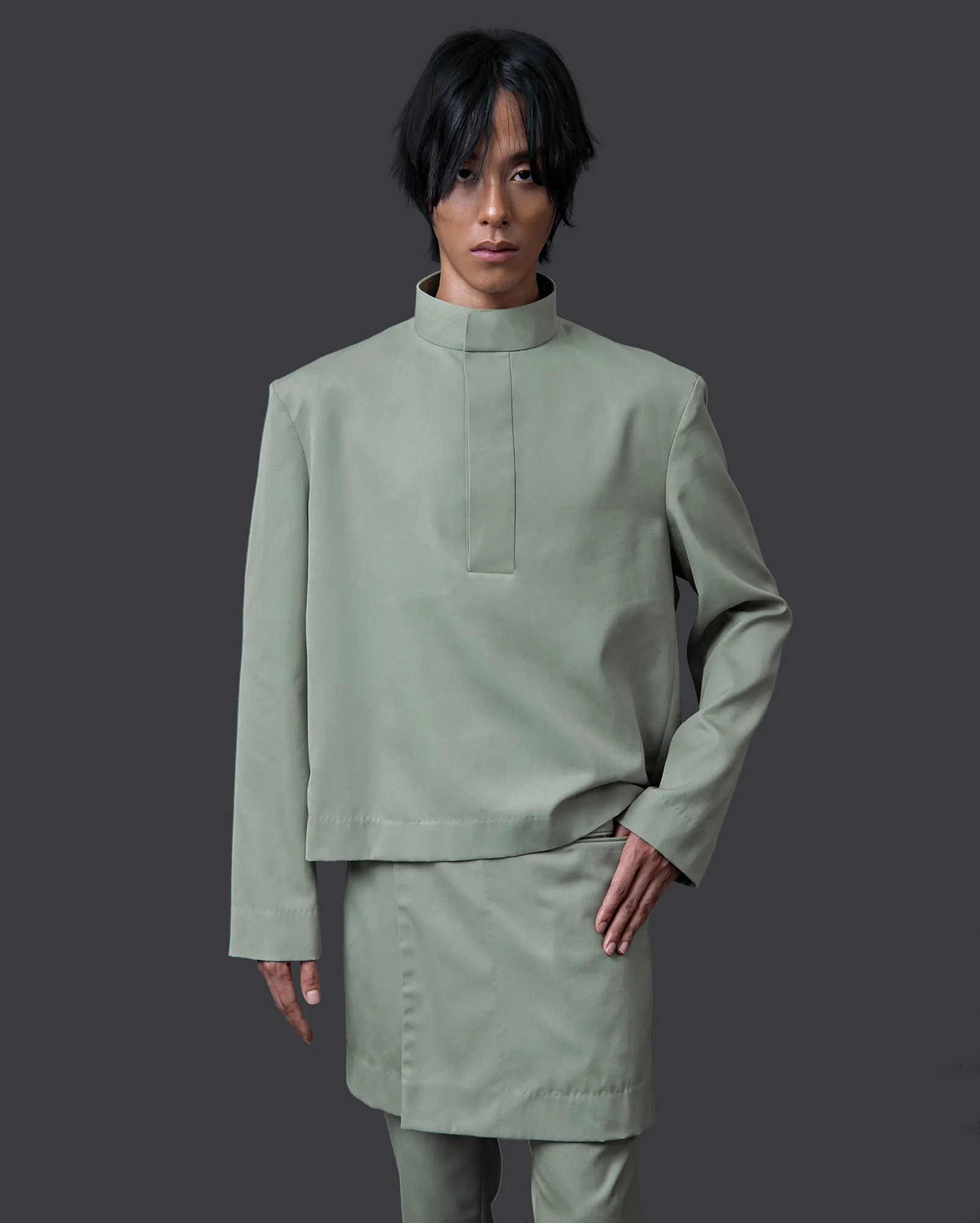 Baju Melayu Z (Sage)