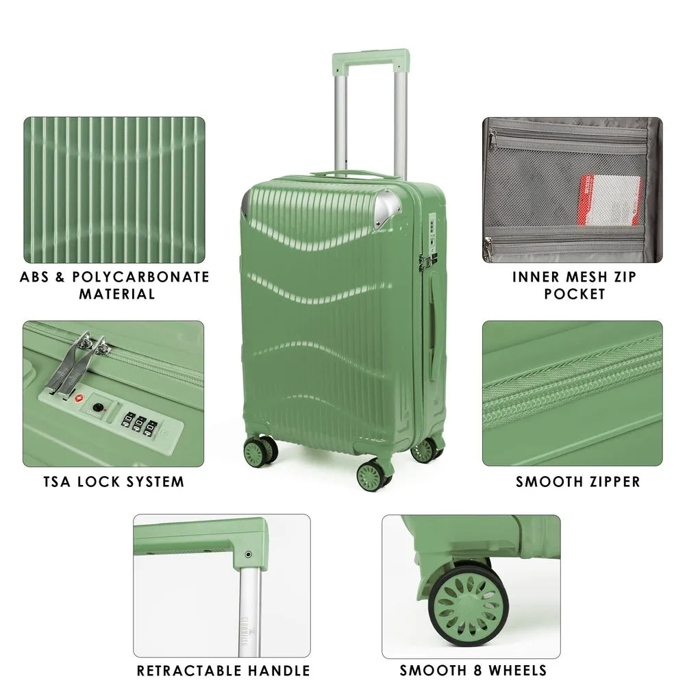 Ballard Series Set of 2 Trolley bags Green (Small, Medium)