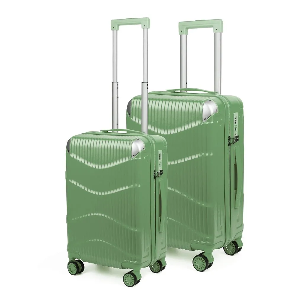 Ballard Series Set of 2 Trolley bags Green (Small, Medium)