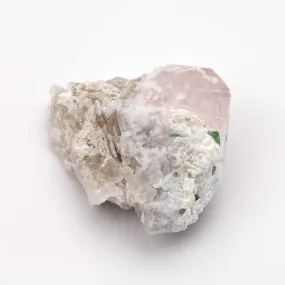 Beryl var. Morganite Terminated - w/ Cleavelendite, Quartz, Mica & Green Tourmaline