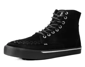 Black Suede 8-Eye Sneaker Boot