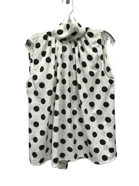 Black Top Sleeveless By polka dot , Size: 3x