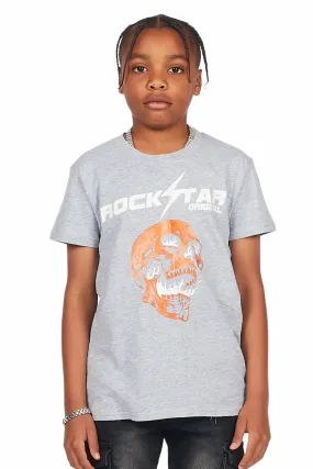 Boys Fraiser Grey Graphic T-Shirt