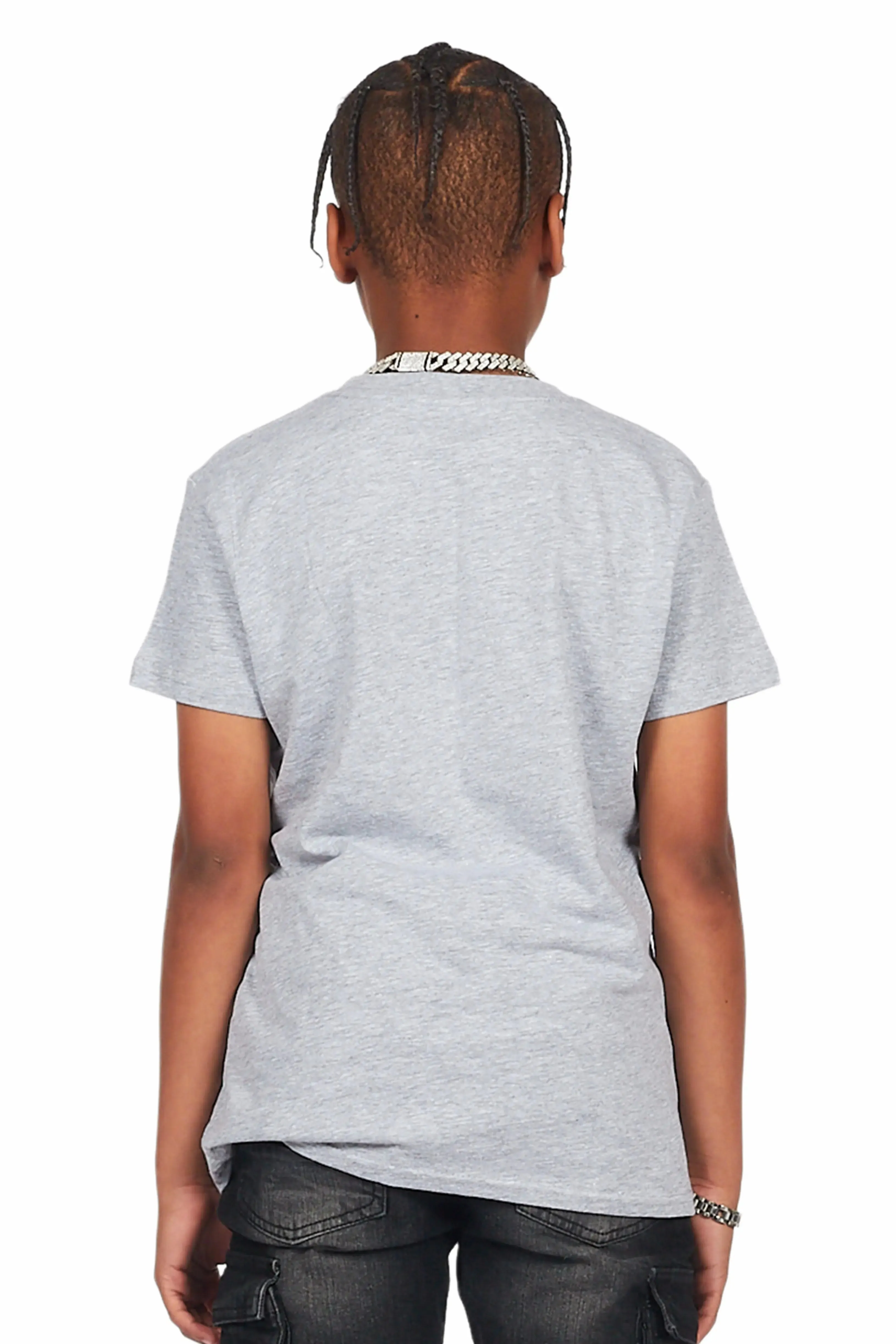 Boys Fraiser Grey Graphic T-Shirt