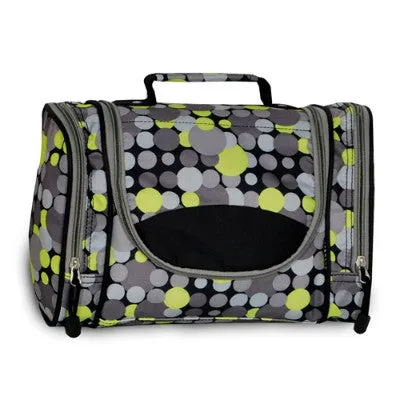 Deluxe Toiletry Bag Yellow/Grey Dot