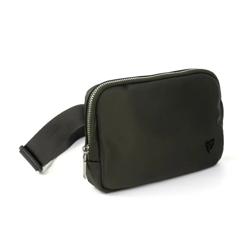 Dixie Nylon Belt/Crossbody Bag- Olive