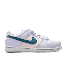 Dunk Low (GS) - Football Grey/Mineral Teal/Pearl Pink