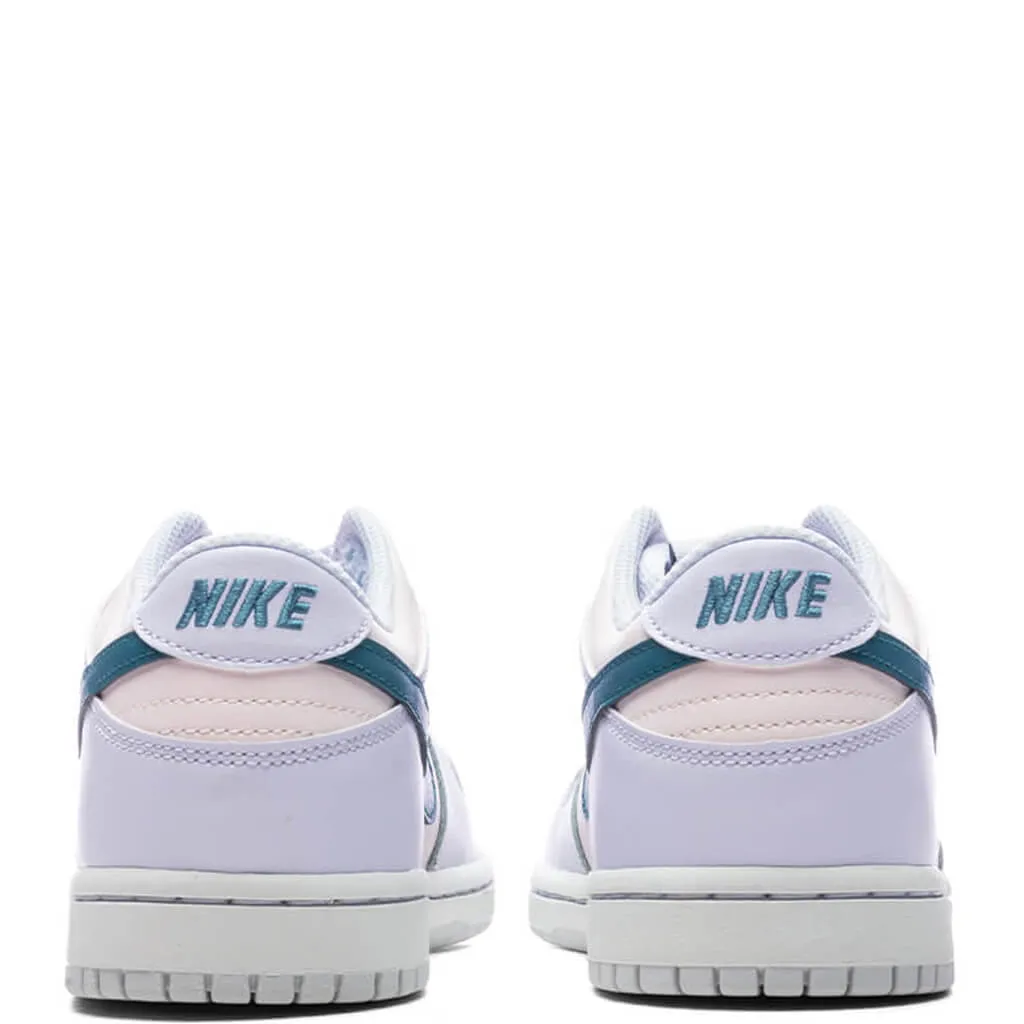 Dunk Low (GS) - Football Grey/Mineral Teal/Pearl Pink