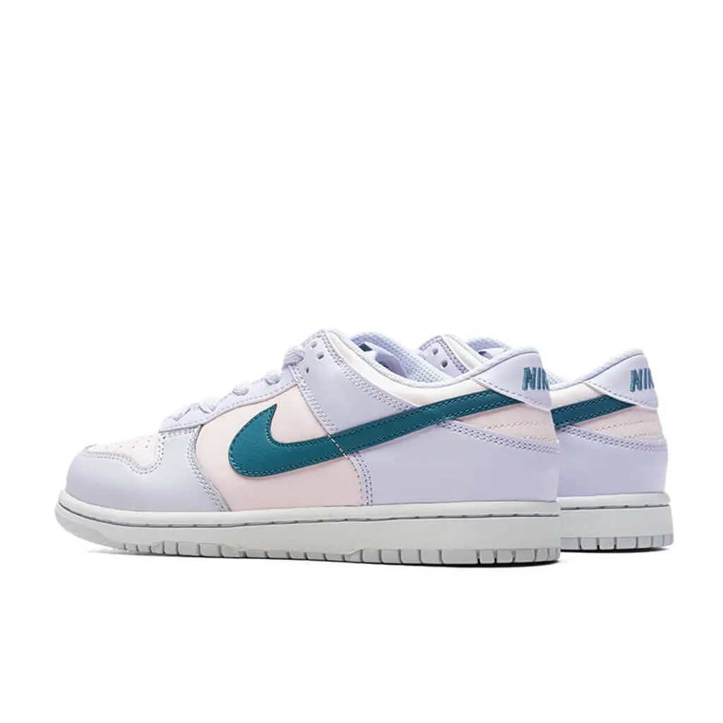 Dunk Low (GS) - Football Grey/Mineral Teal/Pearl Pink