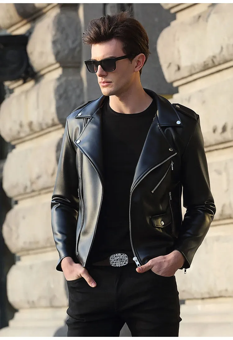 Dutch Faux Leather Biker Jacket