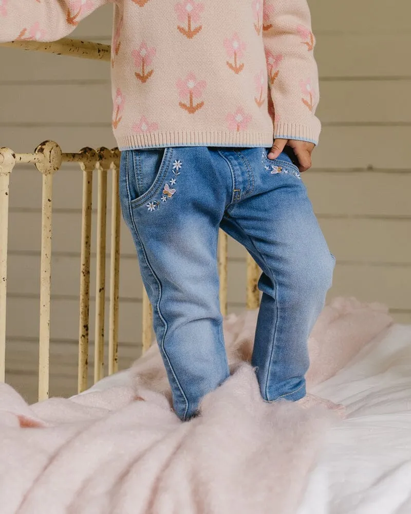 Fox & Finch - Baby Girls Pull On Jeans