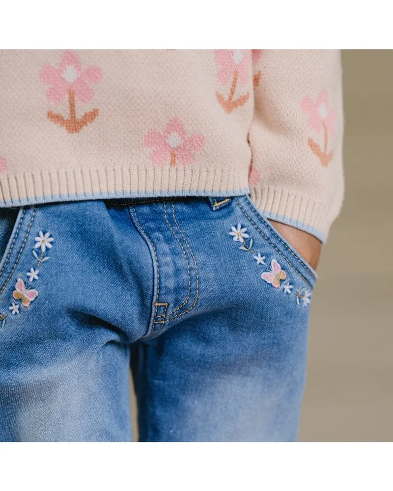 Fox & Finch - Baby Girls Pull On Jeans