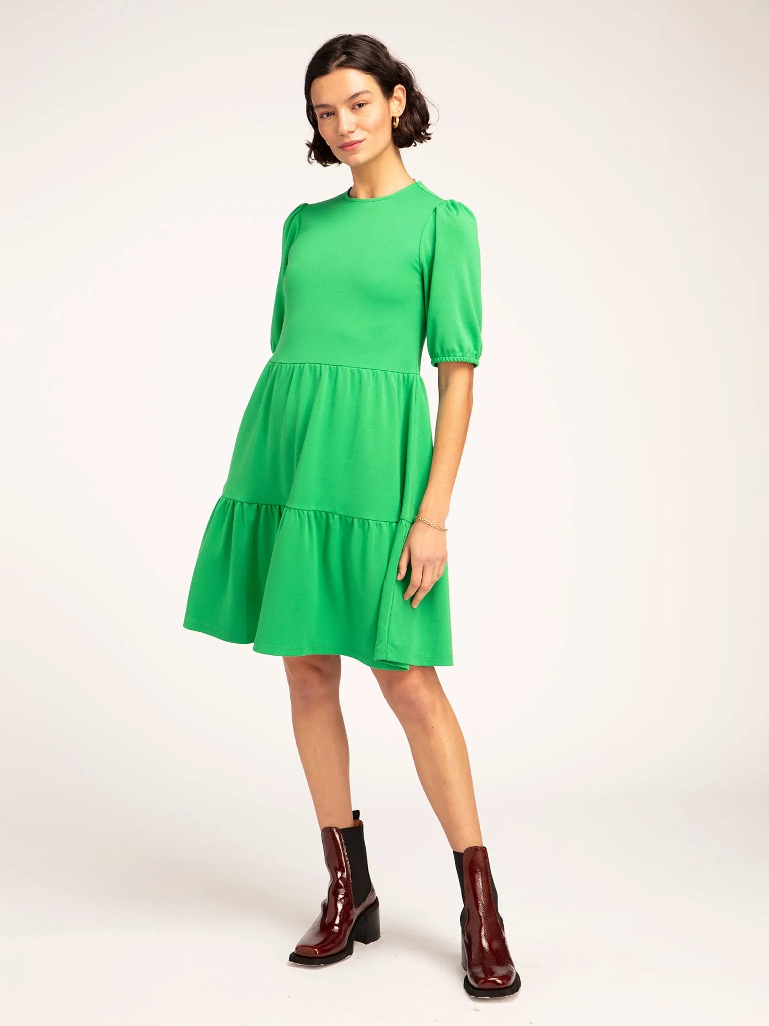 Hazel Tie Back Dress in Green