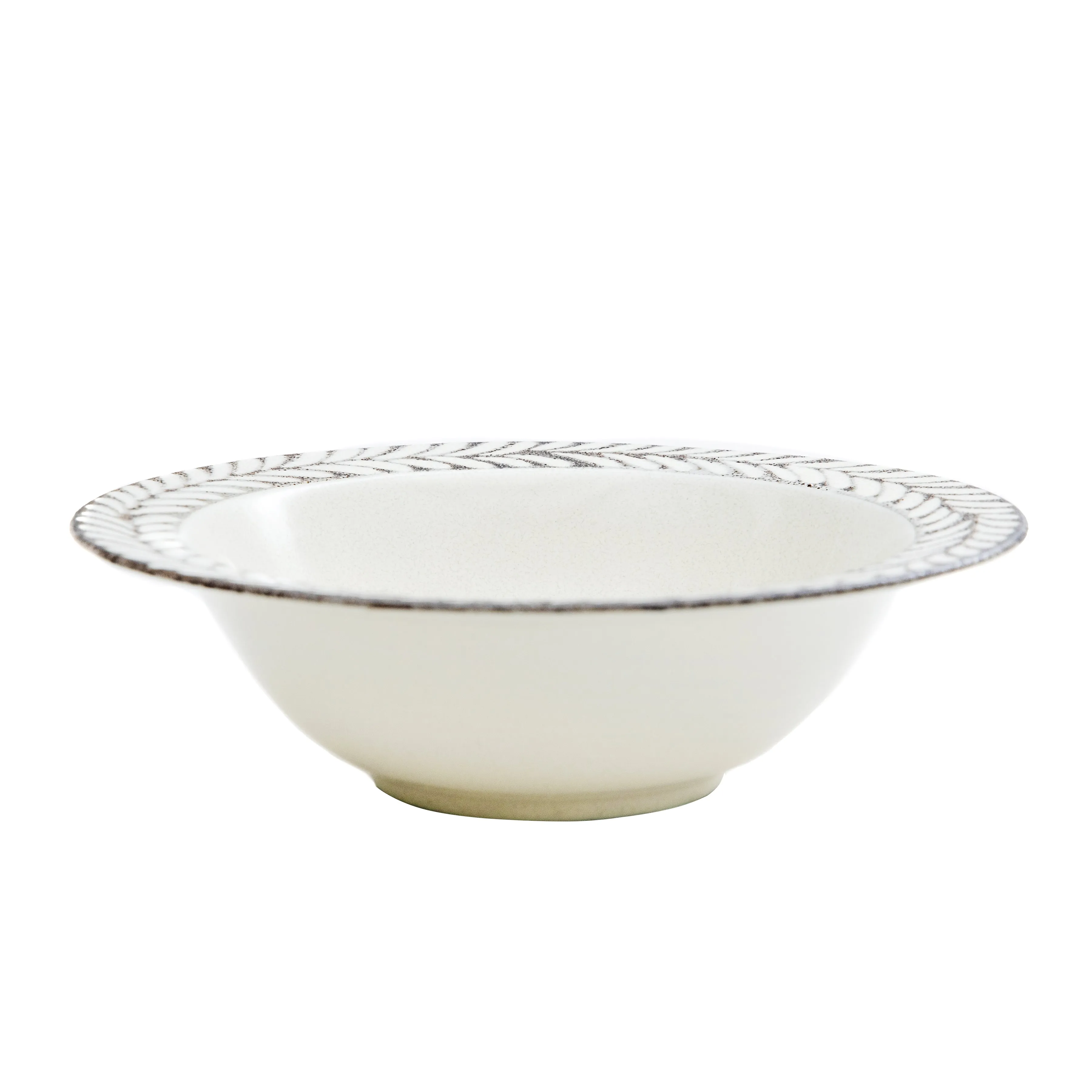 Japanese Leaf Motif Shallow Bowl