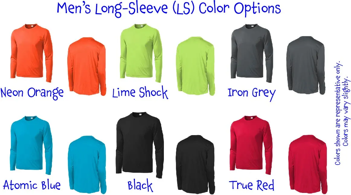 Life is Short Skeletons | Men's Long Sleeve Athletic Shirt | 100% Polyester