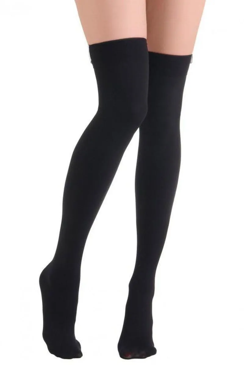 Lunalae Thigh High Socks - Black