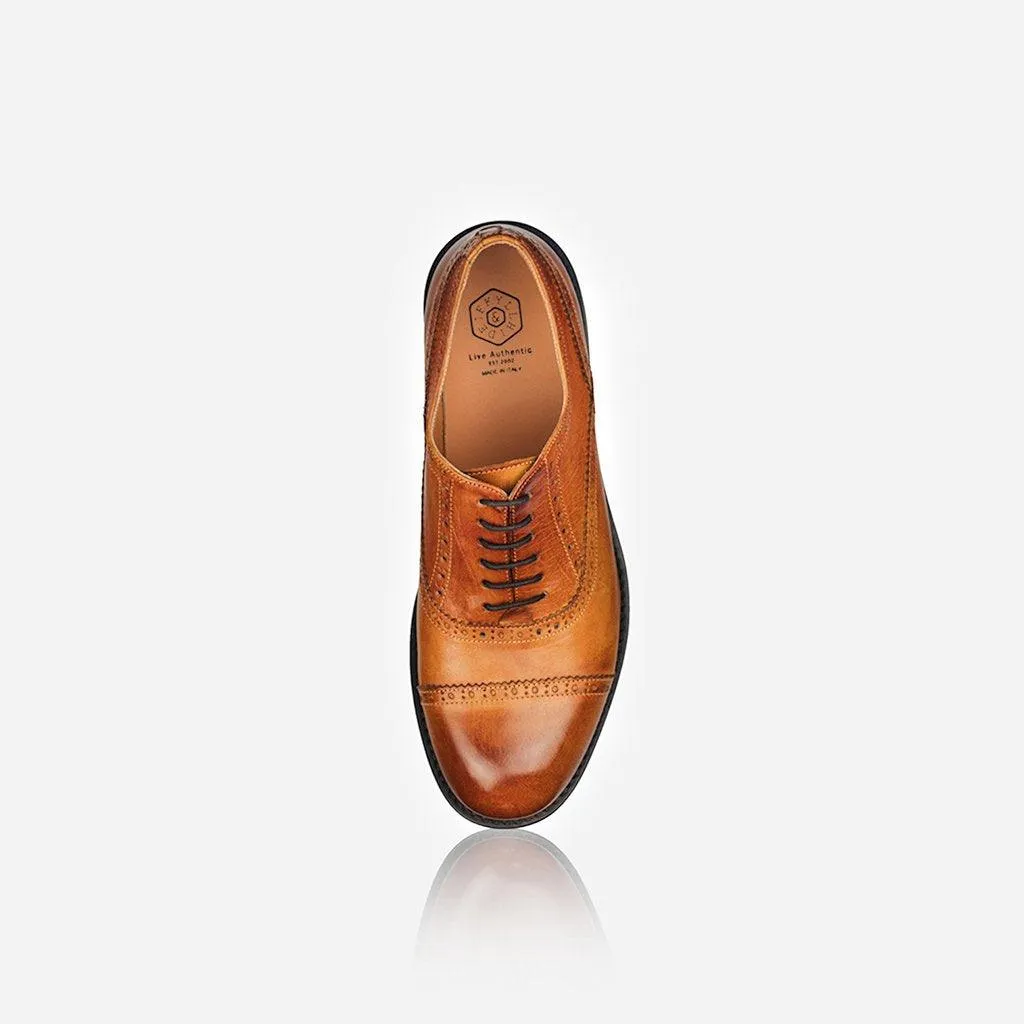 Men's Leather Brogue, Tan