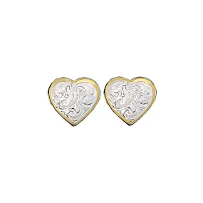 Montana Silversmiths Women's Heart Stud Earrings