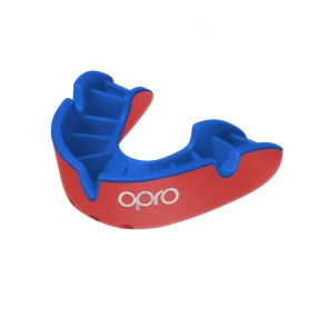 Opro Self - Fit Adult Silver Mouthguard -  Red/Blue