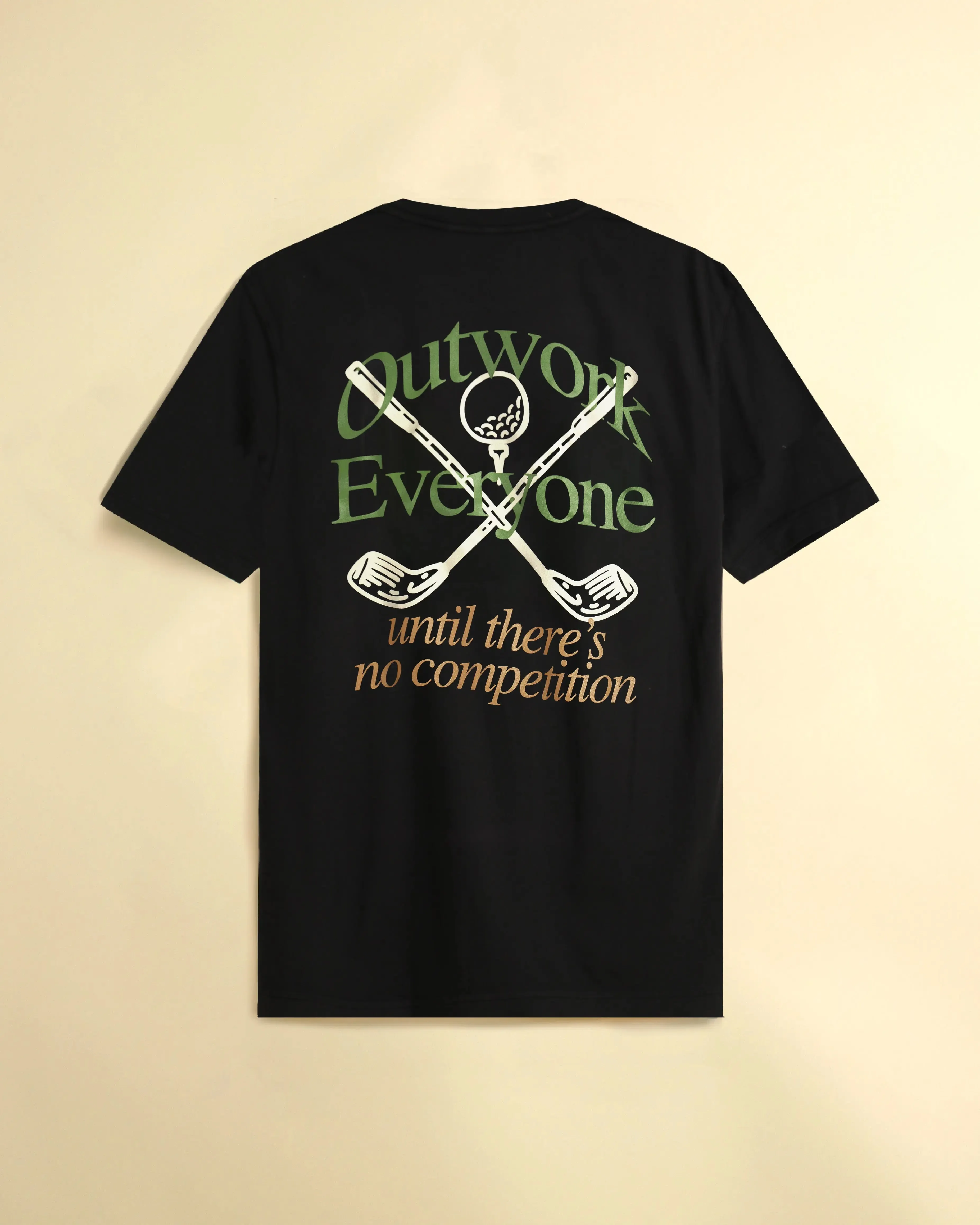 Outwork Everyone Golf - Black T-Shirt