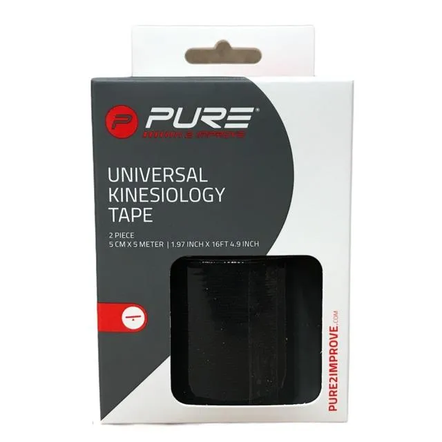 Pure 2Improve KINESIOLOGY TAPE 5x5 cm black (2 rolls)