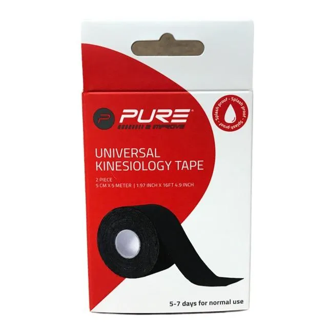 Pure 2Improve KINESIOLOGY TAPE 5x5 cm black (2 rolls)