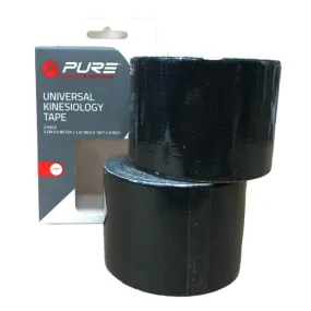 Pure 2Improve KINESIOLOGY TAPE 5x5 cm black (2 rolls)