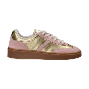 Serafini sneakers Court in pelle-camoscio oro