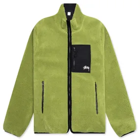 Sherpa Reversible Jacket - Moss Green