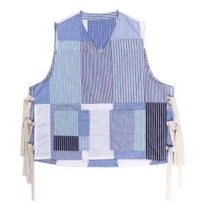 SILLAGE THOMAS MASON APRON VEST MULTI STRIPE