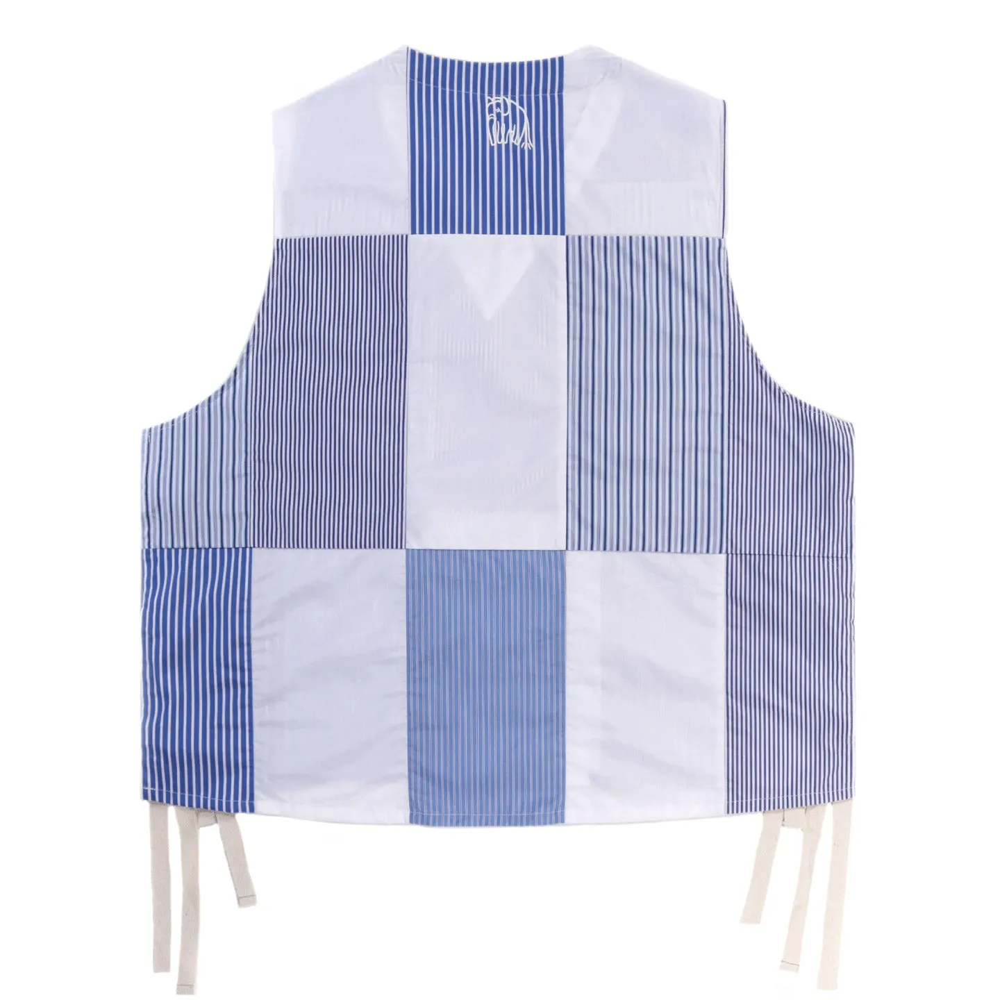 SILLAGE THOMAS MASON APRON VEST MULTI STRIPE