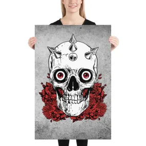 Skull Decor / Gothic Decor / Wall Decoration / Museum Quality Poster