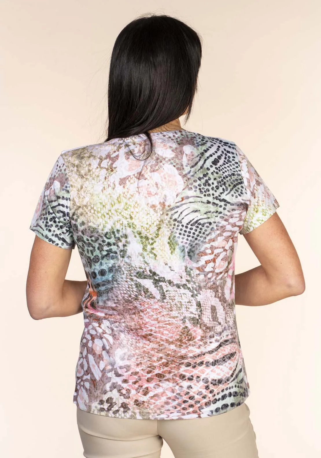 Snake Print Tee