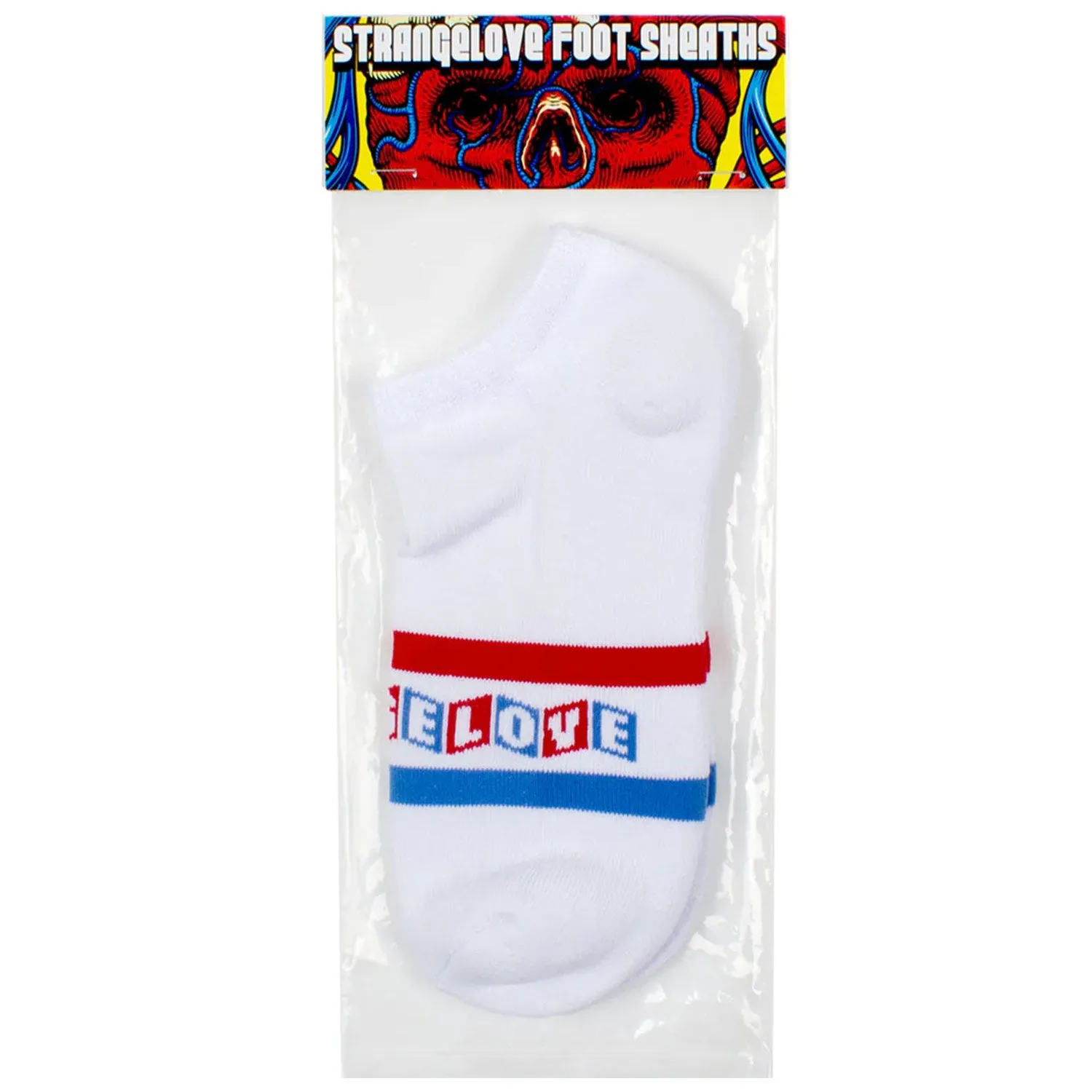 Strangelove CineLogo No Show Foot Sheath White