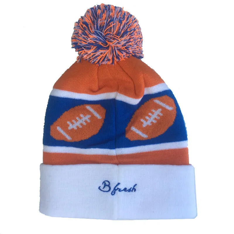 Tecmo Super Bowl Pom Top - Beanie