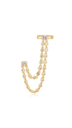 The Chloe Chain Ear Cuff Set - Gold