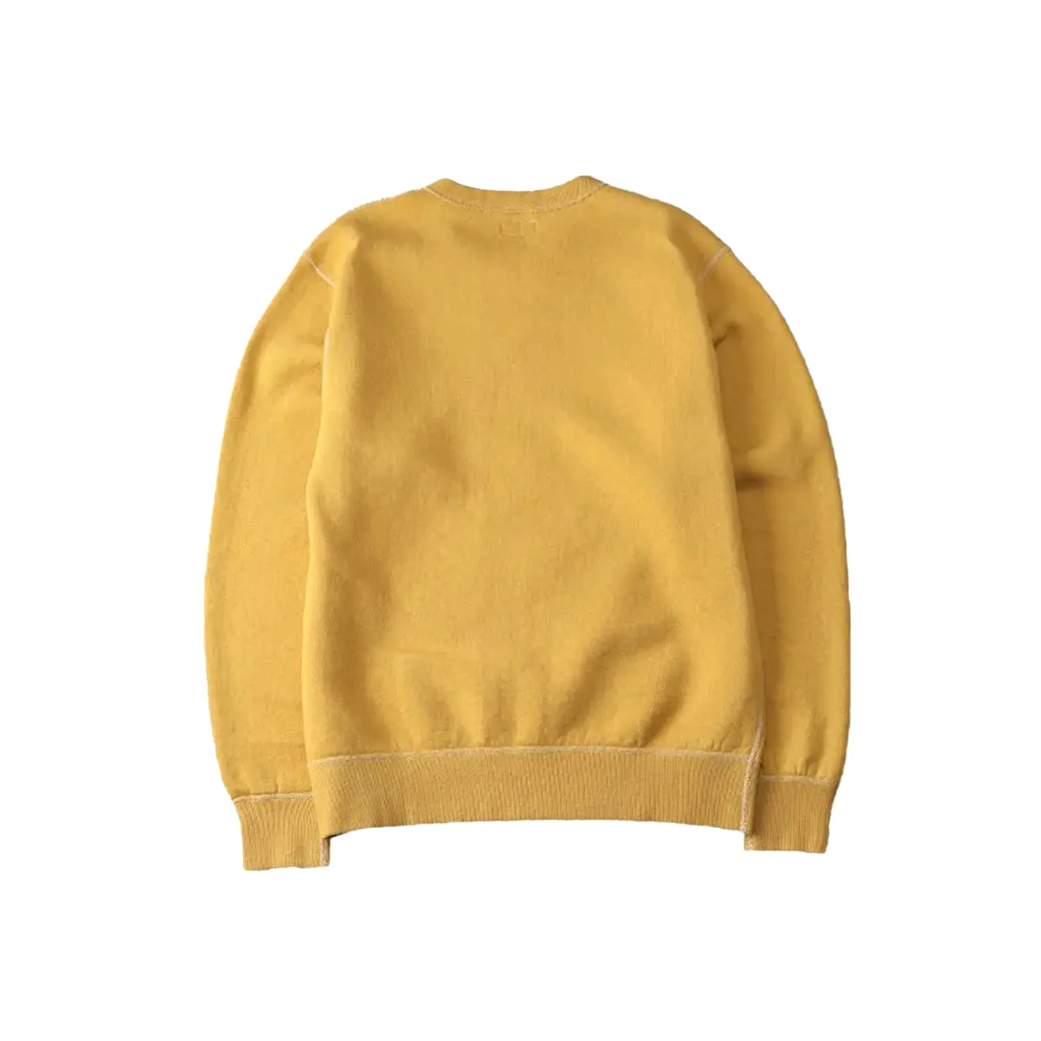 The Flat Head Crew Neck Sweatshirt Brushed Lining Mustard