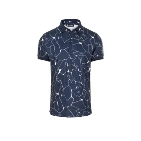 Tour Tech Reg Fit Print Polo Lit Navy