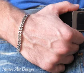 Wide Chain Bracelet for Men