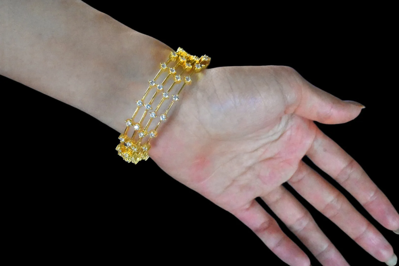 Zircon Bangles By Asp Fashion Jewellery